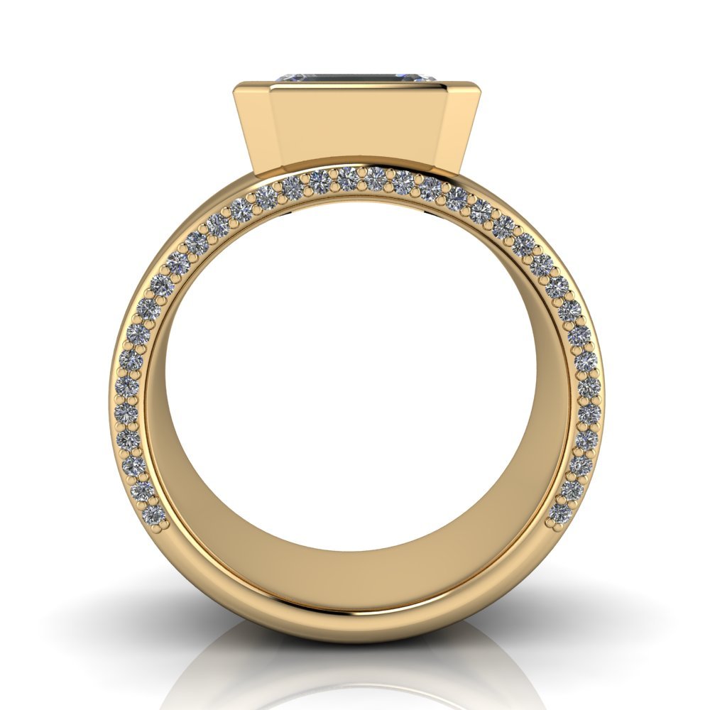 10kt yellow gold Engagement Ring Bel Viaggio Designs, LLC