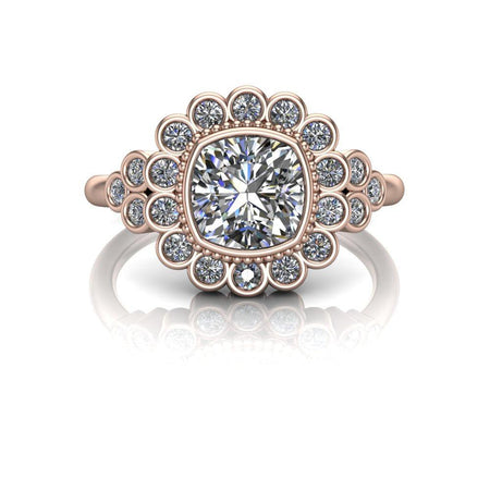 10kt rose gold Engagement Ring Bel Viaggio Designs, LLC