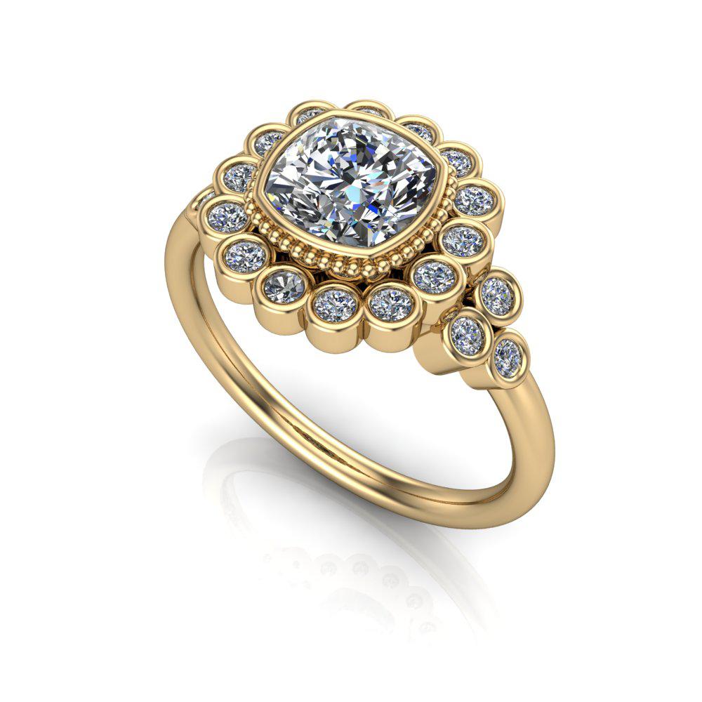 14kt yellow gold Engagement Ring Bel Viaggio Designs, LLC