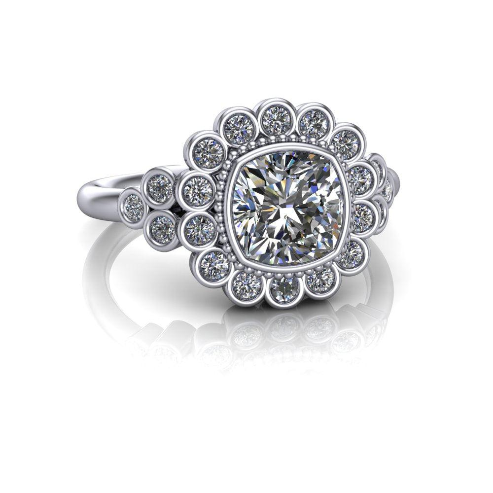 925 Silver Engagement Ring Bel Viaggio Designs, LLC