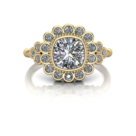 10kt yellow gold Engagement Ring Bel Viaggio Designs, LLC