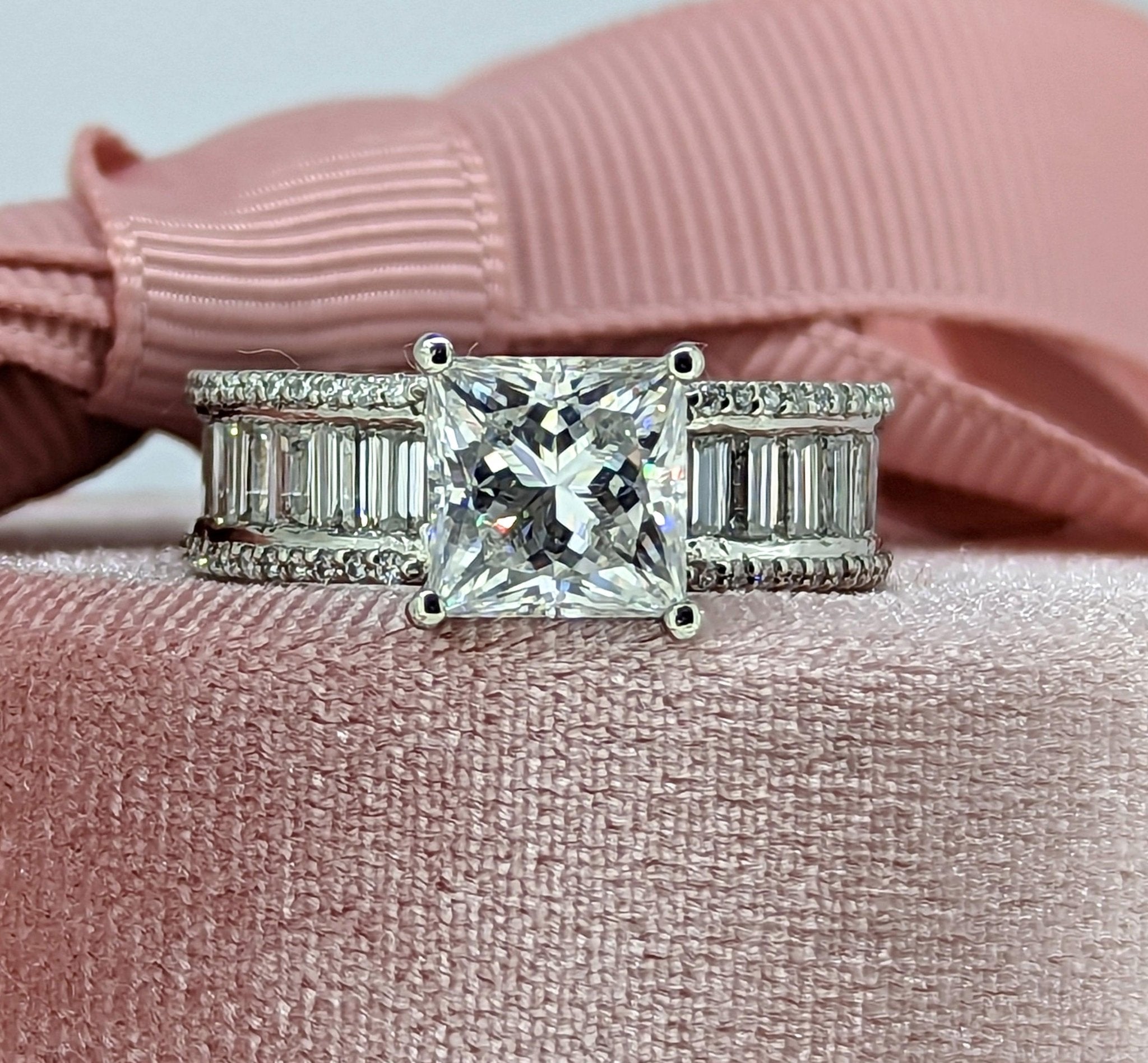 925 Silver Engagement Ring Bel Viaggio Designs, LLC