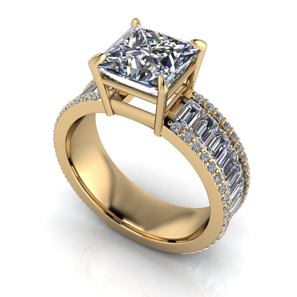 10kt yellow gold Engagement Ring Bel Viaggio Designs, LLC