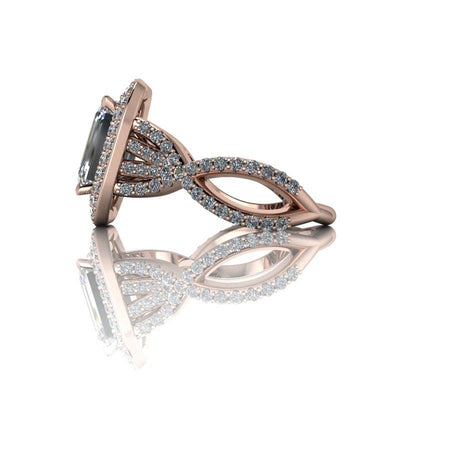 10kt rose gold Engagement Ring Bel Viaggio Designs, LLC