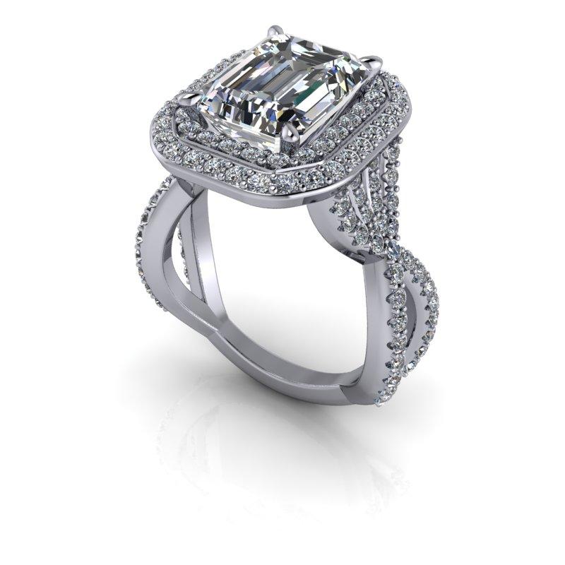 925 Silver Engagement Ring Bel Viaggio Designs, LLC