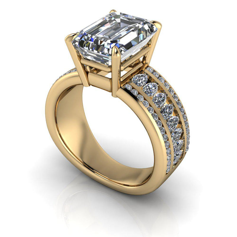 10kt rose gold bridal set Bel Viaggio Designs, LLC