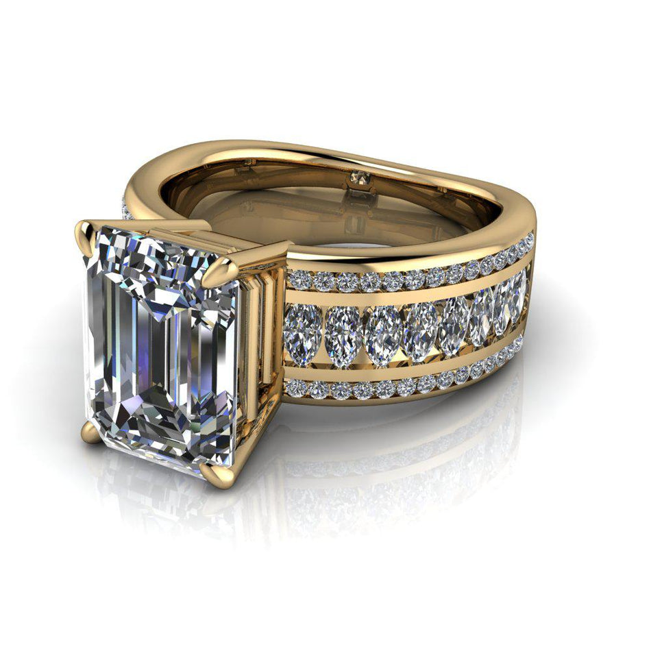 10kt yellow gold bridal set Bel Viaggio Designs, LLC