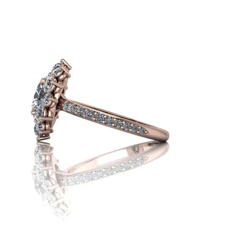 10kt rose gold Engagement Ring Bel Viaggio Designs, LLC