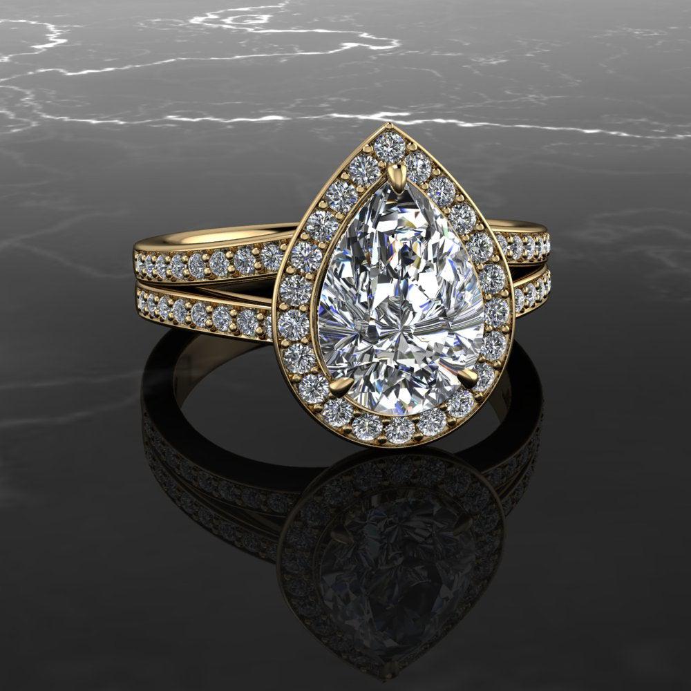 10kt yellow gold Engagement Ring Bel Viaggio Designs, LLC