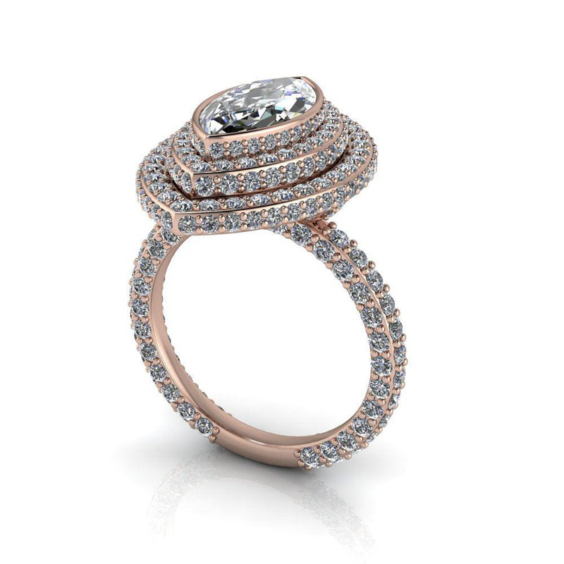 10kt rose gold Engagement Ring Bel Viaggio Designs, LLC