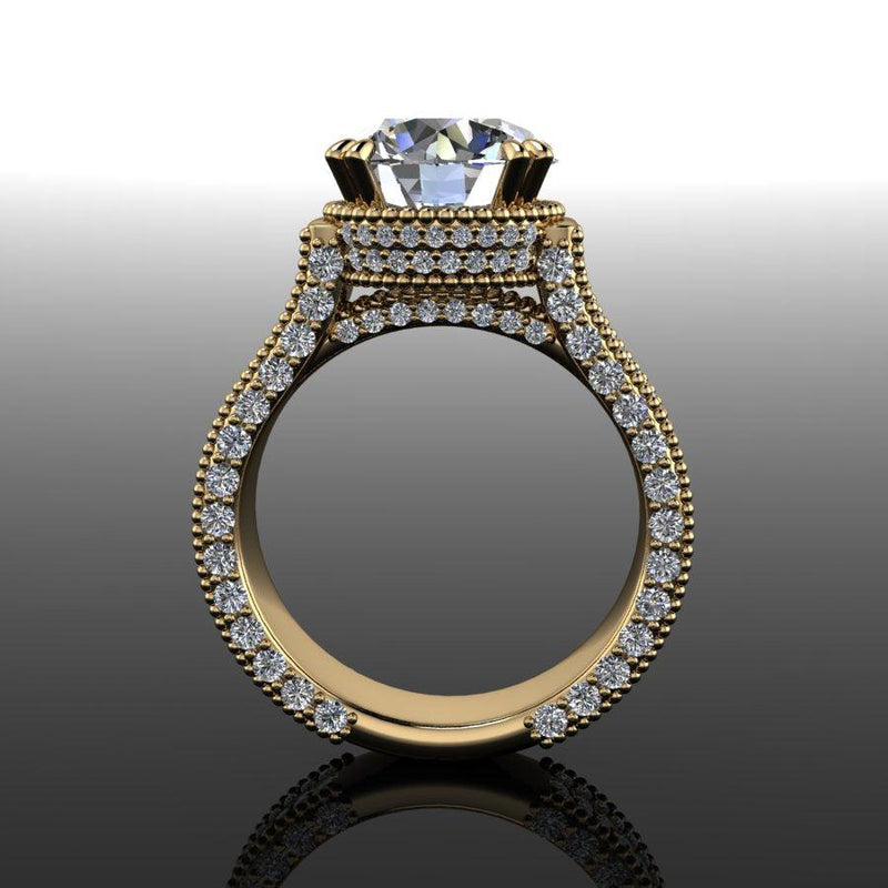 10kt yellow gold Engagement Ring Bel Viaggio Designs, LLC