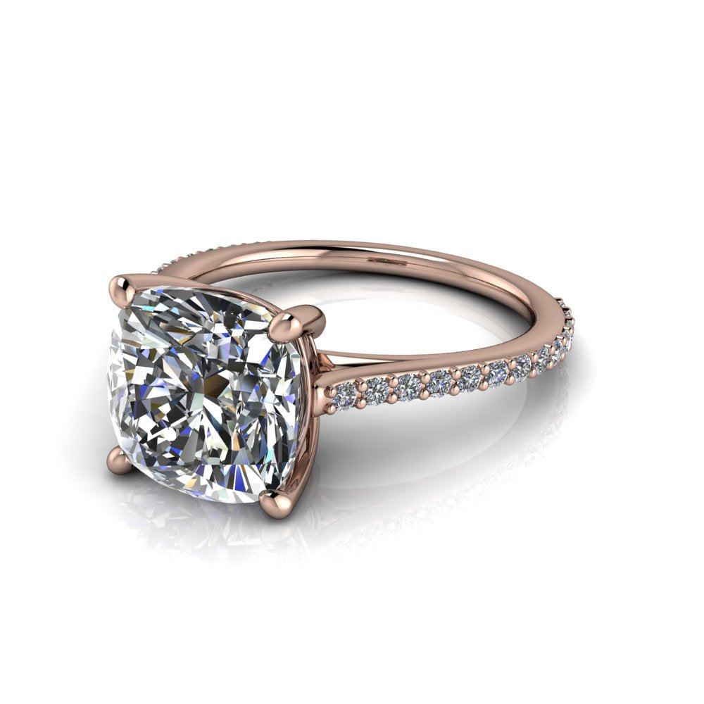 10kt rose gold bridal set Bel Viaggio Designs, LLC