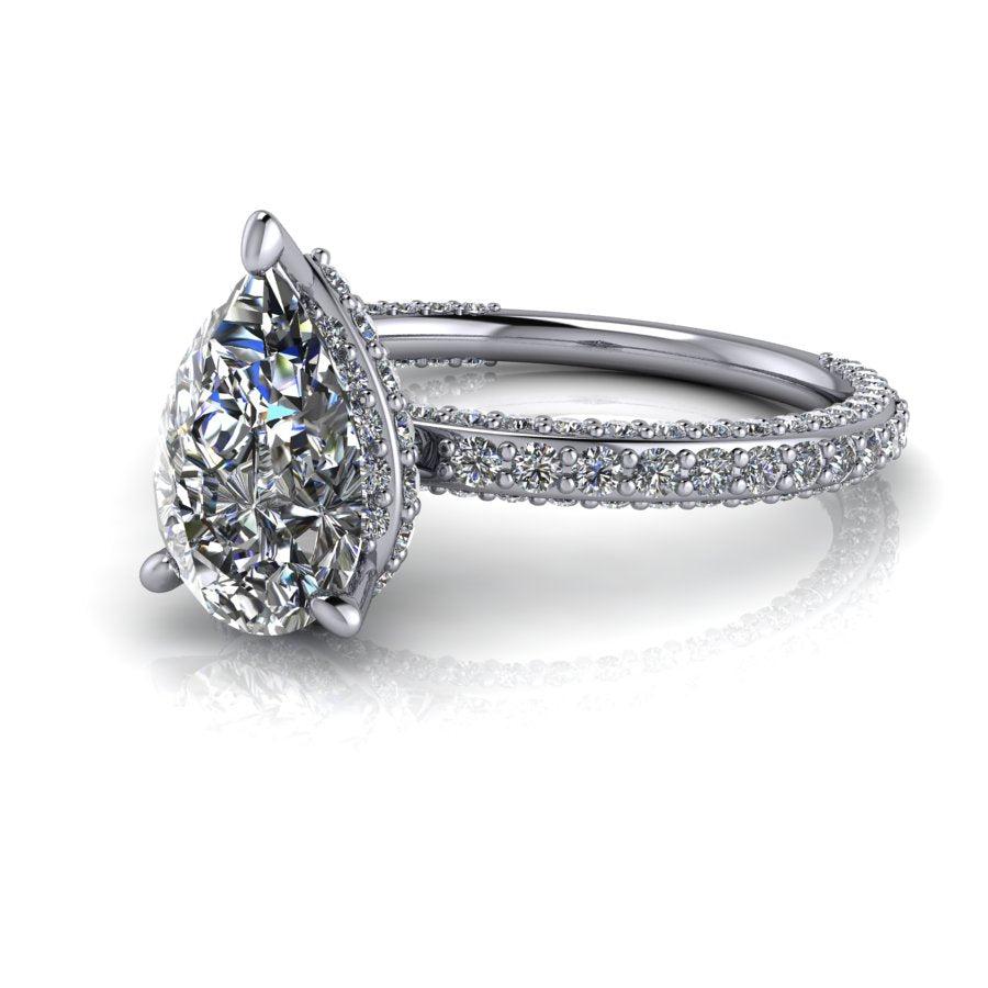 925 Silver Engagement Ring Bel Viaggio Designs, LLC