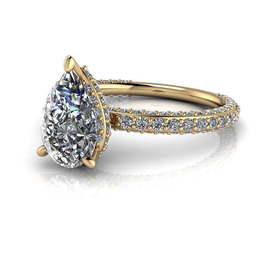 10kt yellow gold Engagement Ring Bel Viaggio Designs, LLC