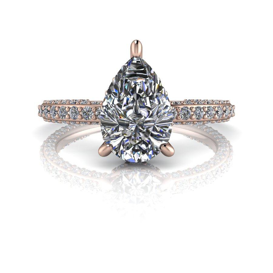 10kt rose gold Engagement Ring Bel Viaggio Designs, LLC