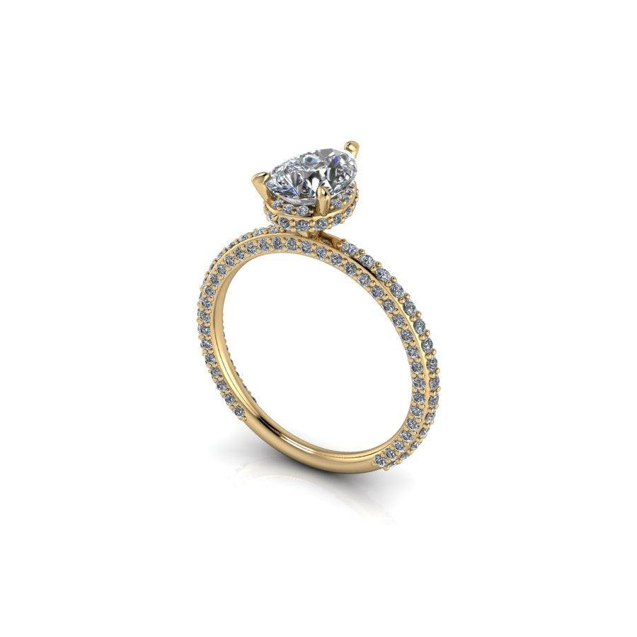 10kt yellow gold Engagement Ring Bel Viaggio Designs, LLC