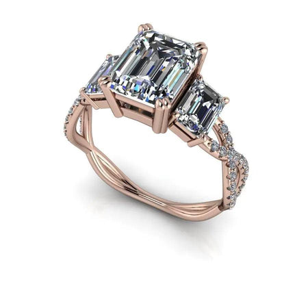 10kt rose gold Engagement Ring Bel Viaggio Designs, LLC