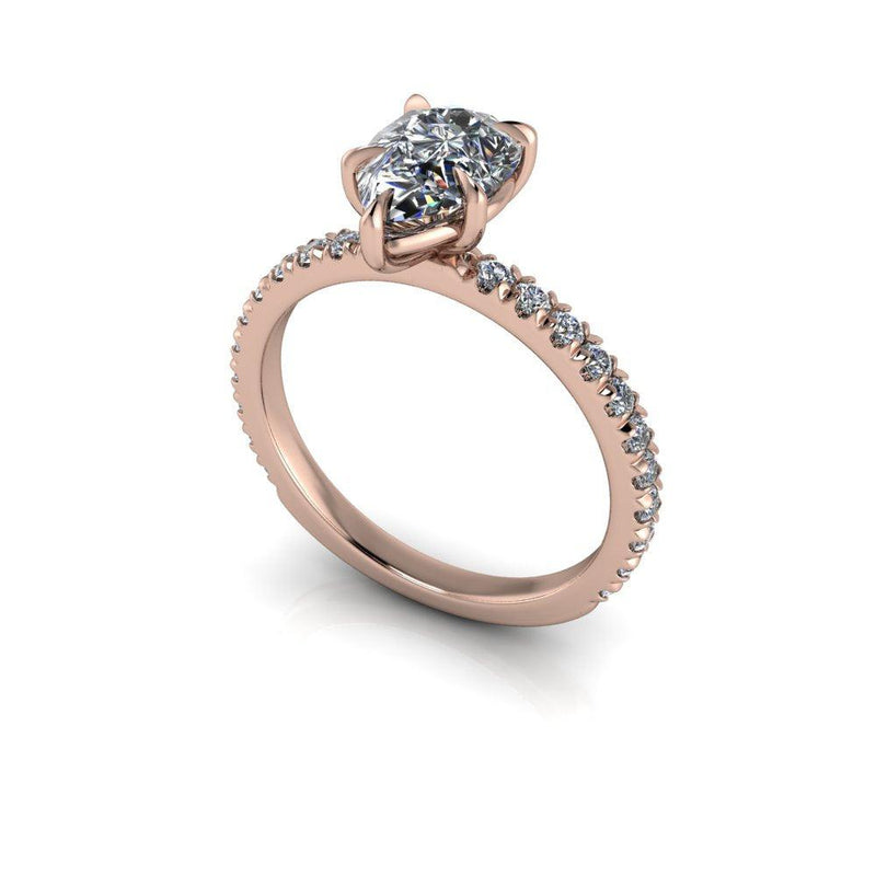 10kt rose gold Engagement Ring Bel Viaggio Designs, LLC