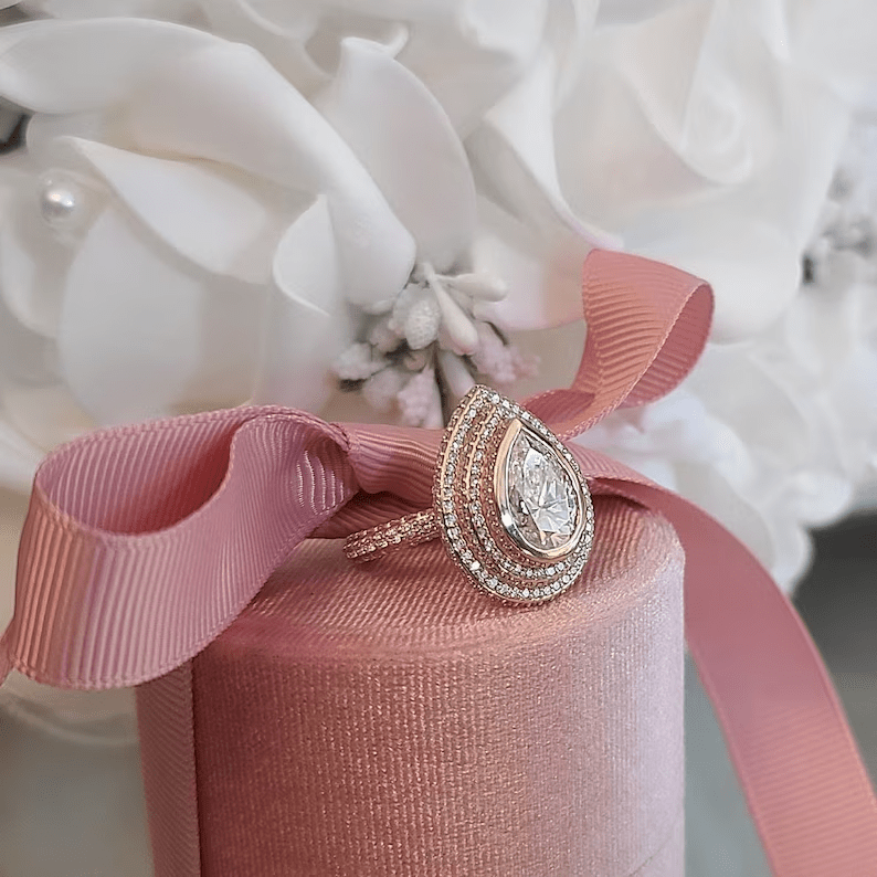 925 Silver Engagement Ring Bel Viaggio Designs, LLC