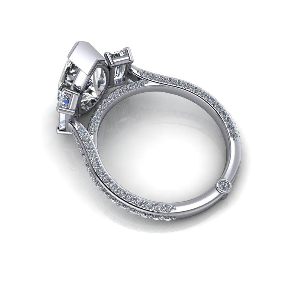 10kt white gold Engagement Ring Bel Viaggio Designs, LLC