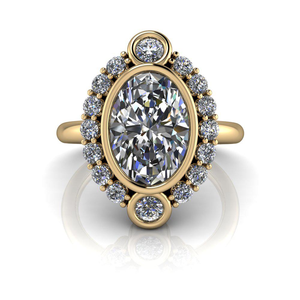 10kt yellow gold Engagement Ring Bel Viaggio Designs, LLC