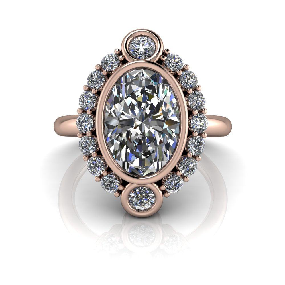 10kt rose gold Engagement Ring Bel Viaggio Designs, LLC