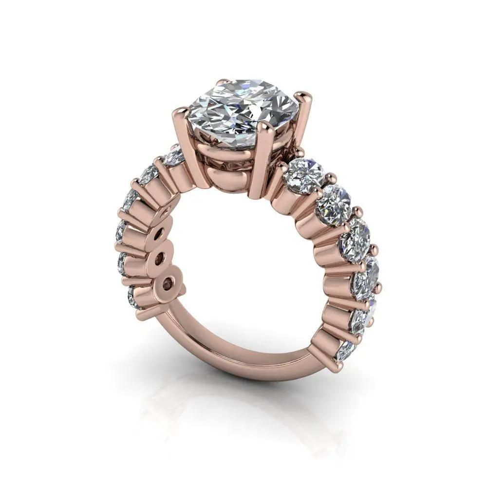 10kt rose gold bridal set Bel Viaggio Designs, LLC