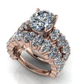 10kt rose gold bridal set Bel Viaggio Designs, LLC