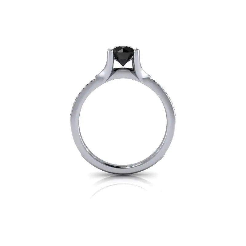 14 kt White Gold Engagement Ring Bel Viaggio Designs, LLC