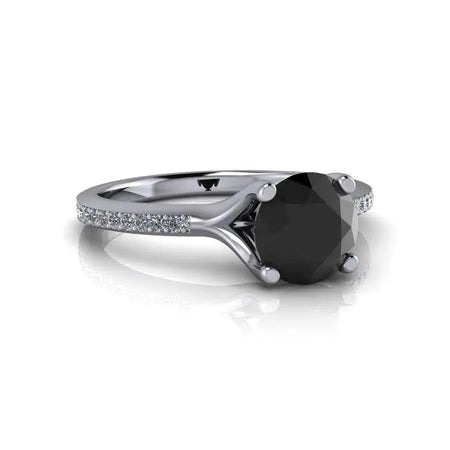 14 kt White Gold Engagement Ring Bel Viaggio Designs, LLC