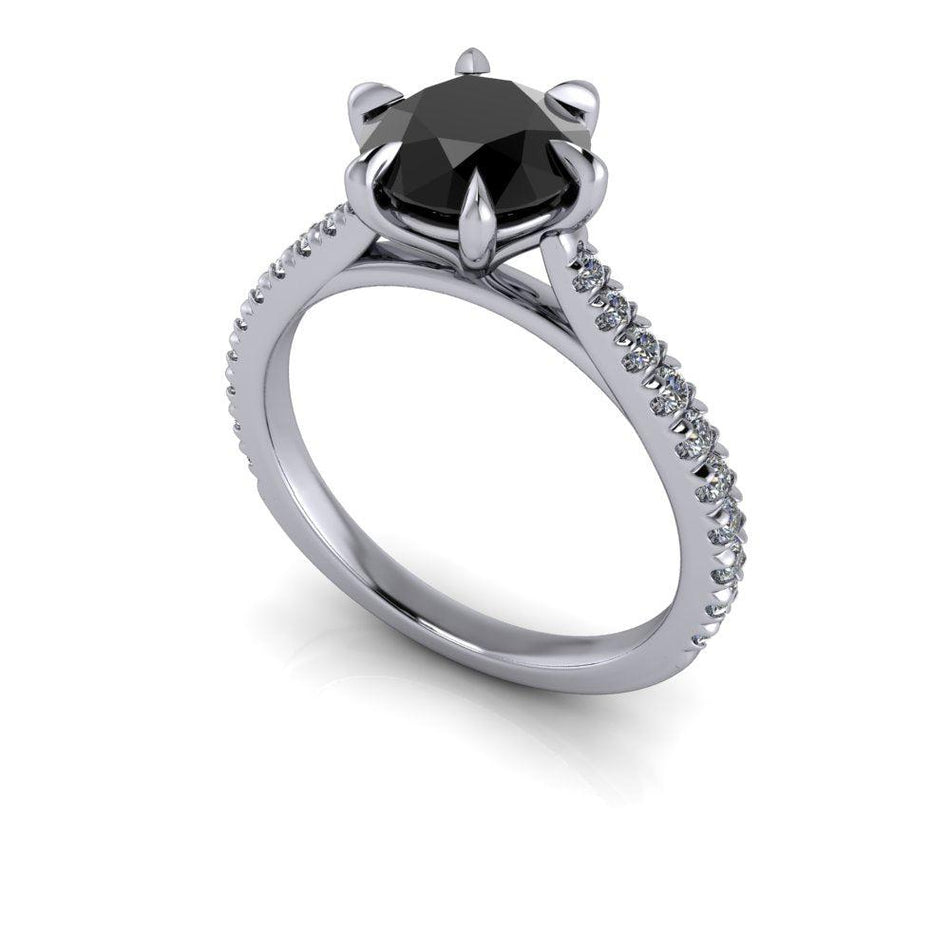 14 kt white gold Engagement Ring Bel Viaggio Designs, LLC