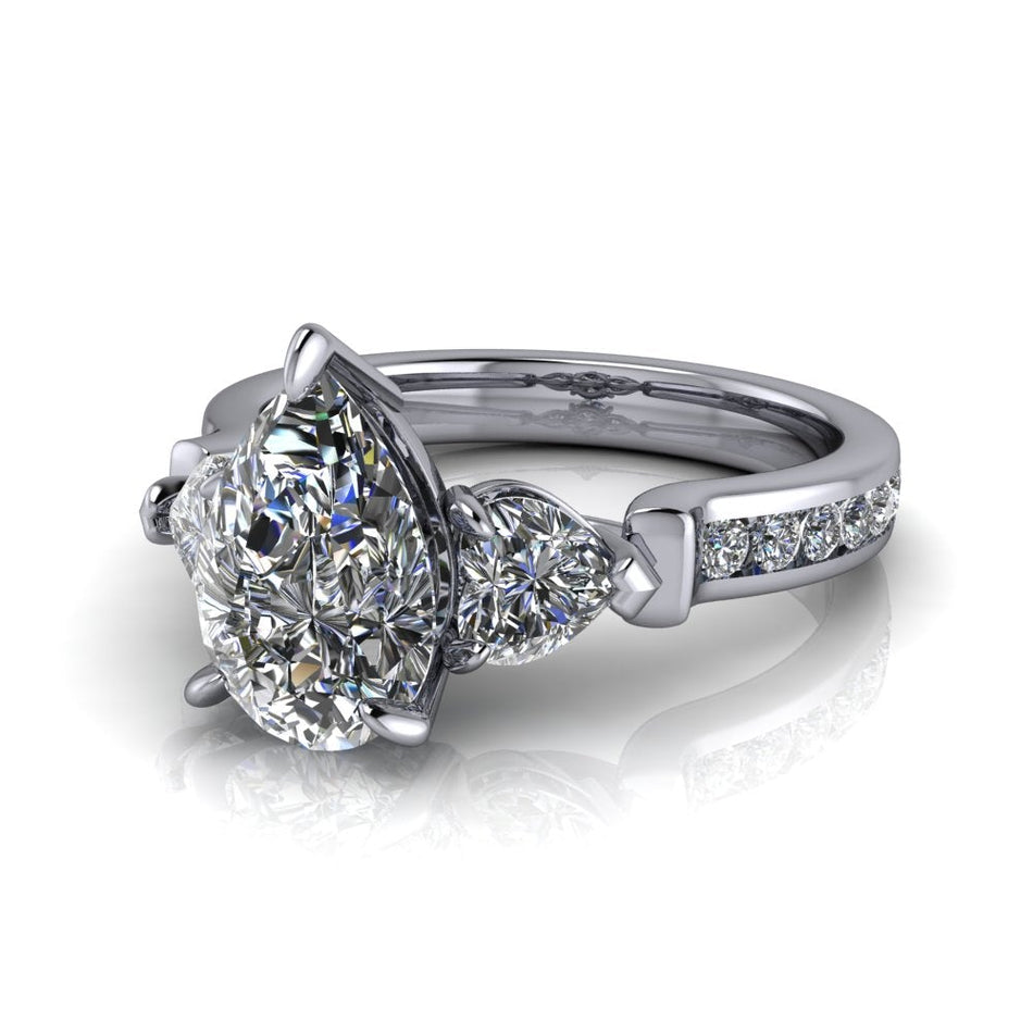 925 Silver Engagement Ring Bel Viaggio Designs, LLC