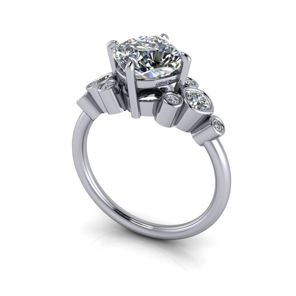 925 Silver Engagement Ring Bel Viaggio Designs, LLC