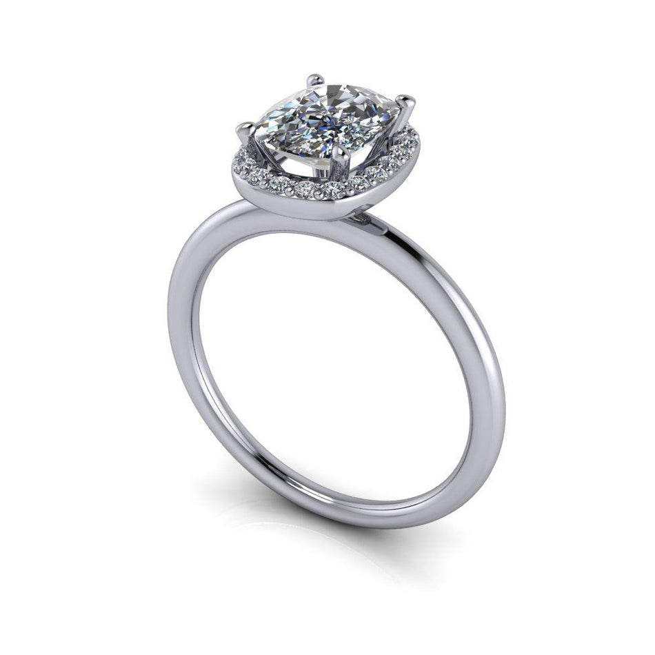 14kt white gold Engagement Ring Bel Viaggio Designs, LLC
