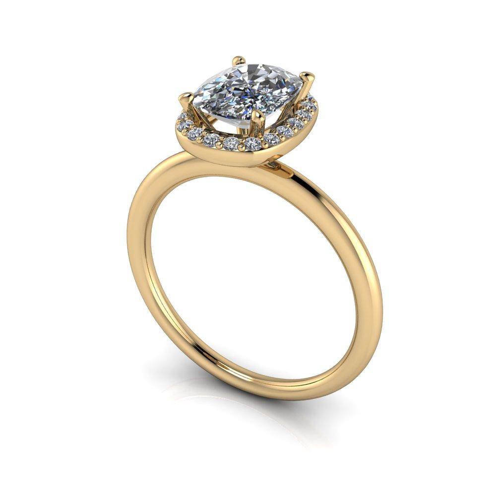 10kt yellow gold Engagement Ring Bel Viaggio Designs, LLC