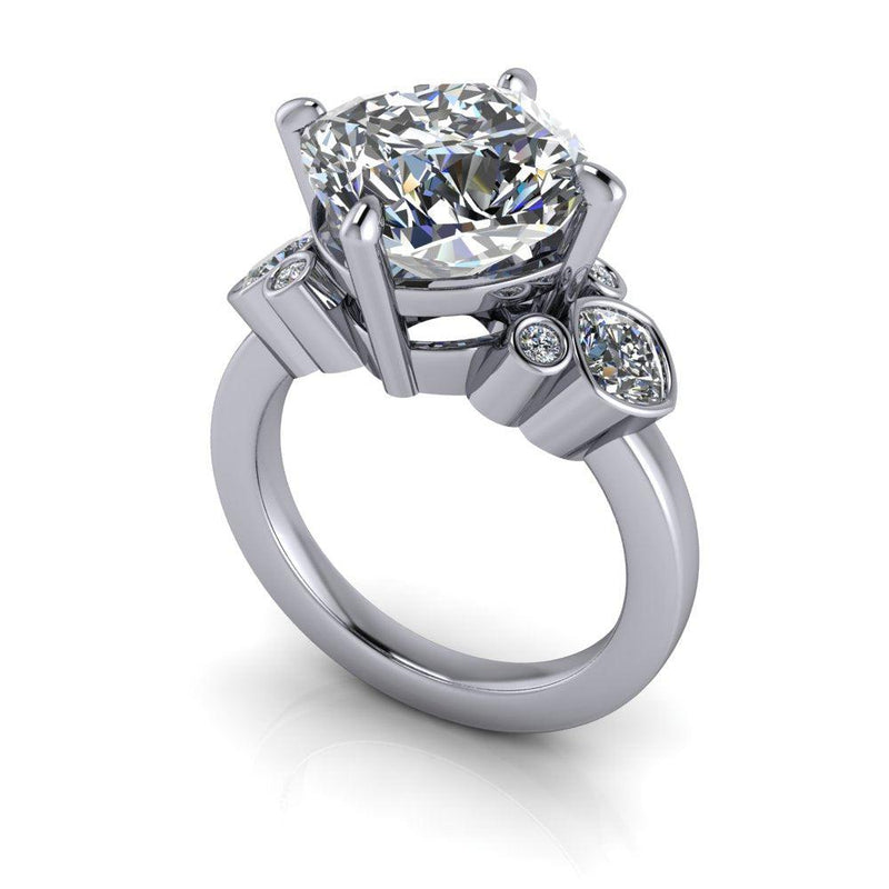 10kt white gold Engagement Ring Bel Viaggio Designs, LLC