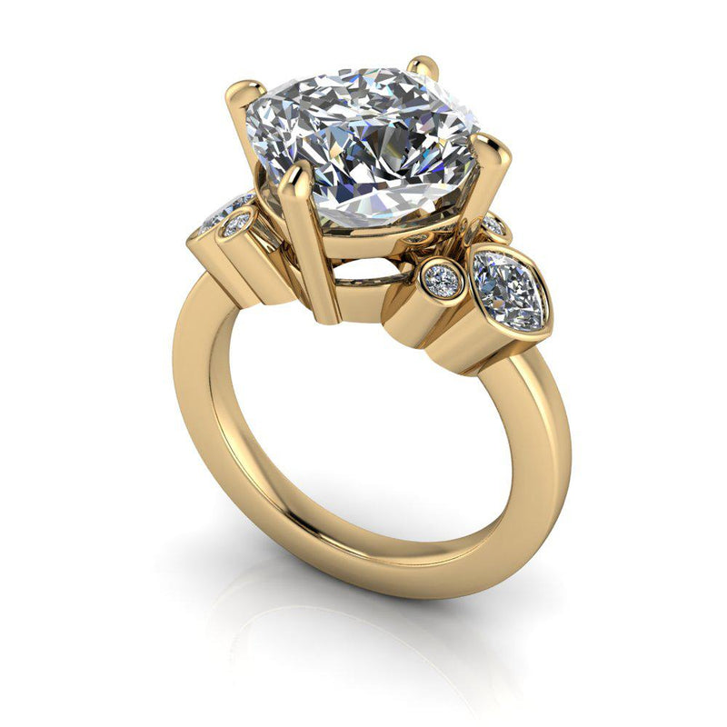 10kt yellow gold Engagement Ring Bel Viaggio Designs, LLC