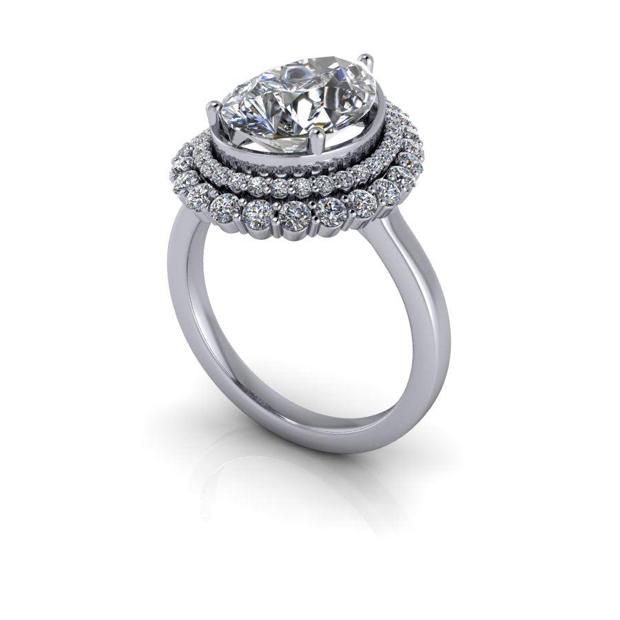 925 Silver Engagement Ring Bel Viaggio Designs, LLC