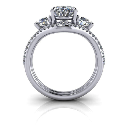 10kt white gold Engagement Ring Bel Viaggio Designs, LLC