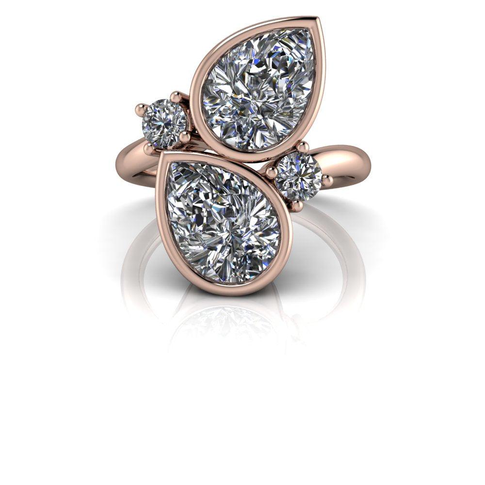 10kt rose gold Engagement Ring Bel Viaggio Designs, LLC