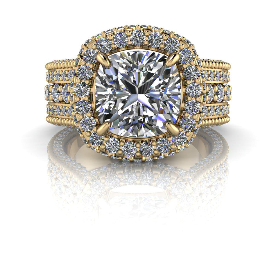 10kt yellow gold Engagement Ring Bel Viaggio Designs, LLC