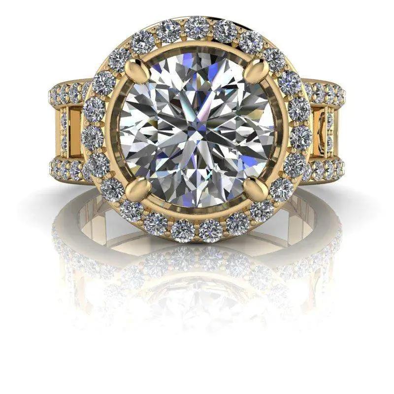 10kt yellow gold Engagement Ring Bel Viaggio Designs, LLC