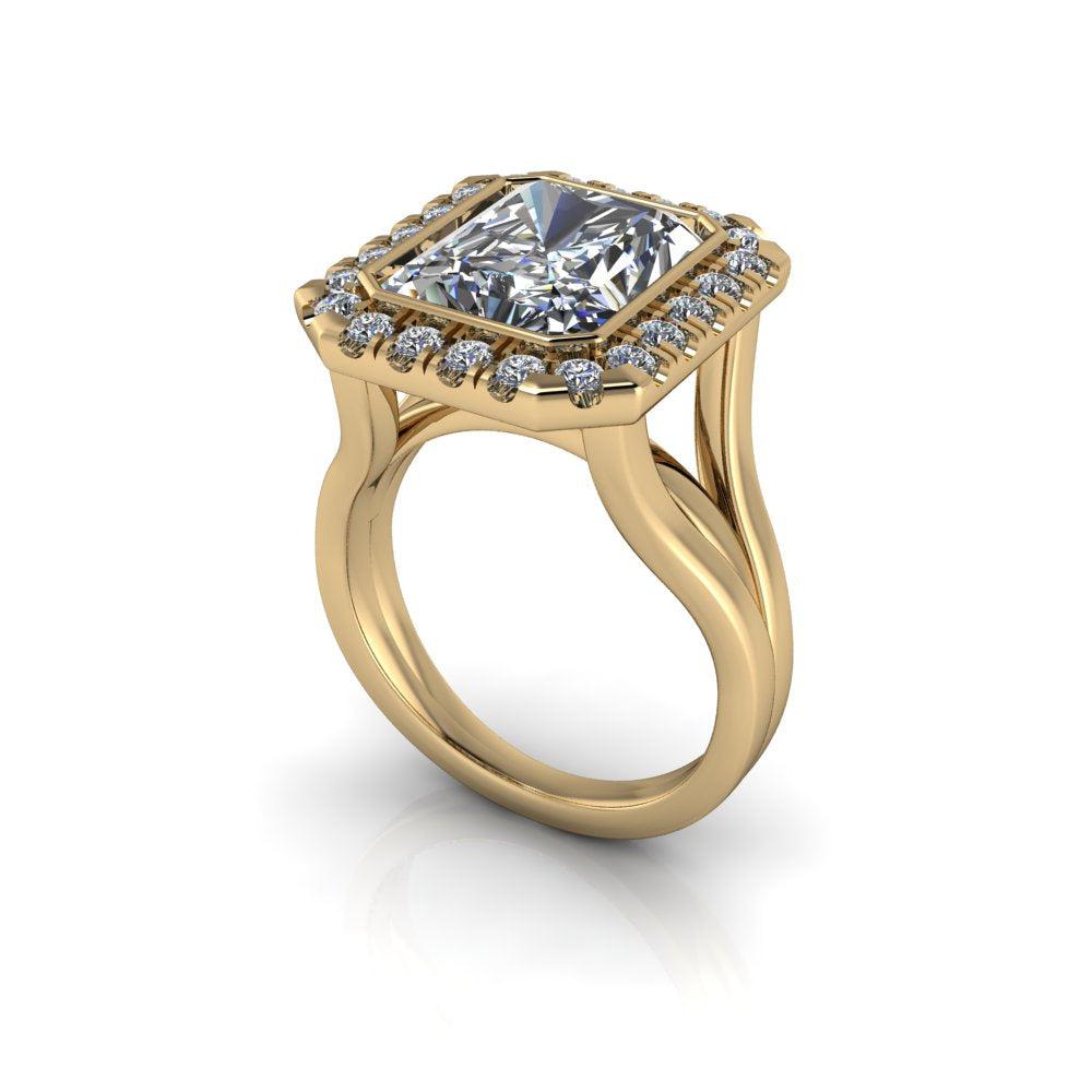 10kt yellow gold Engagement Ring Bel Viaggio Designs, LLC