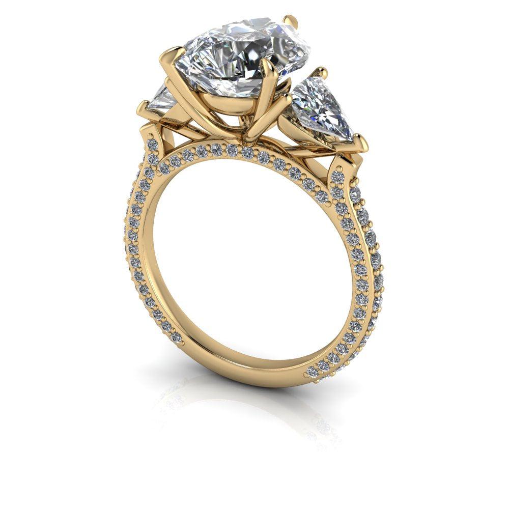 10kt yellow gold Engagement Ring Bel Viaggio Designs, LLC