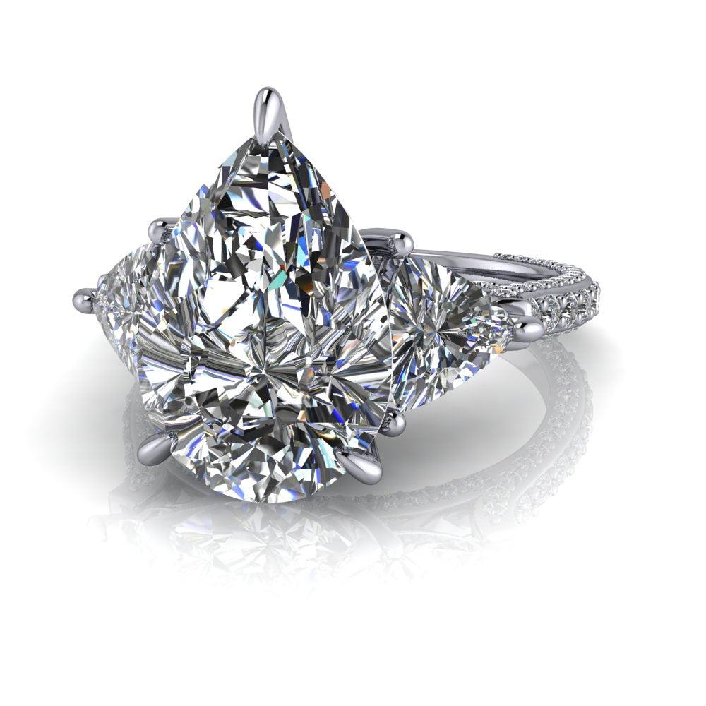 10kt white gold Engagement Ring Bel Viaggio Designs, LLC