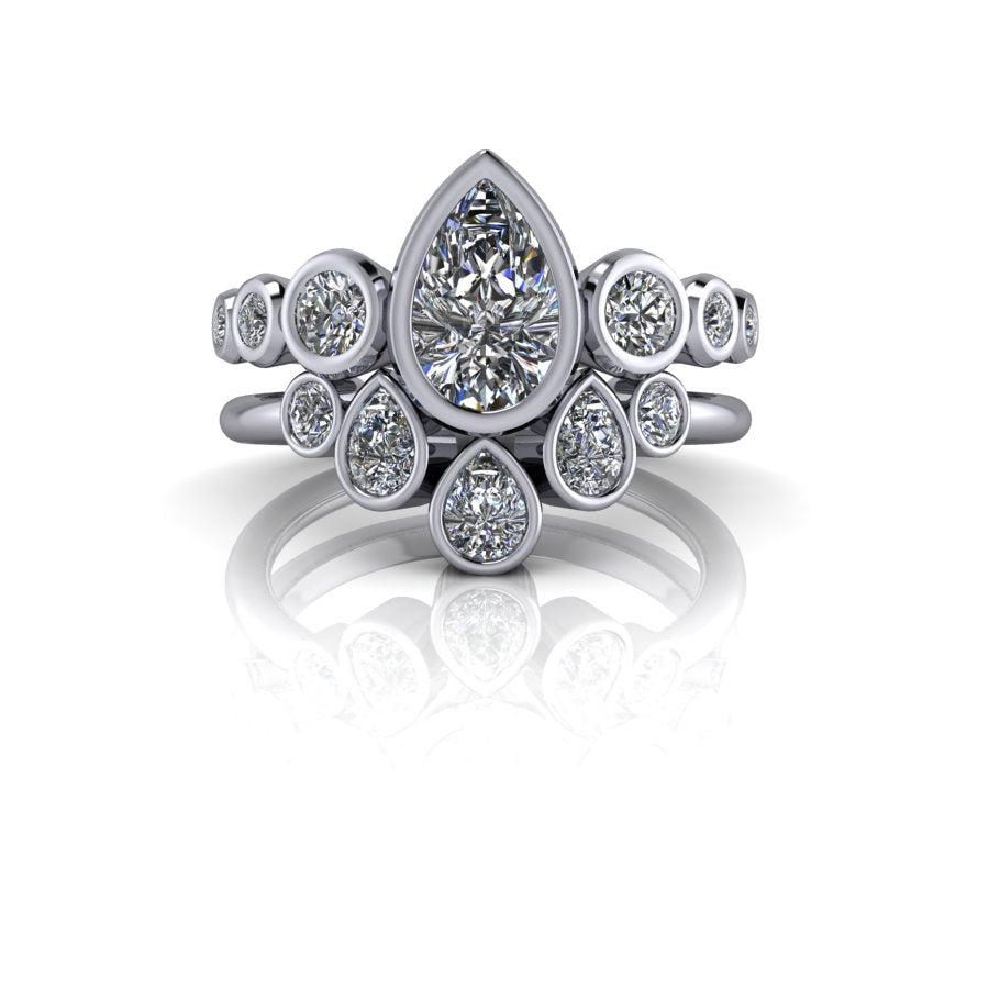925 Silver Engagement Ring Bel Viaggio Designs, LLC