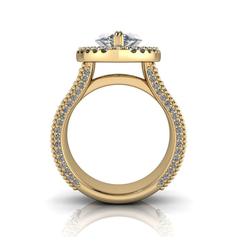 10kt yellow gold Engagement Ring Bel Viaggio Designs, LLC