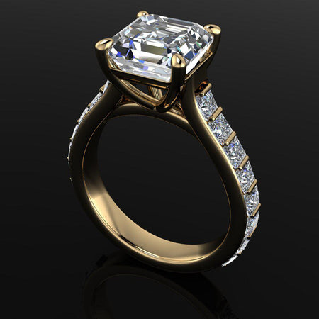 10kt yellow gold Engagement Ring Bel Viaggio Designs, LLC