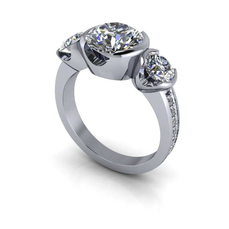 925 Silver Engagement Ring Bel Viaggio Designs, LLC