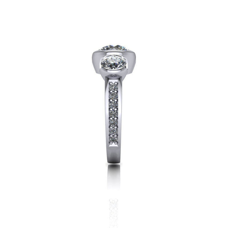 925 Silver Engagement Ring Bel Viaggio Designs, LLC